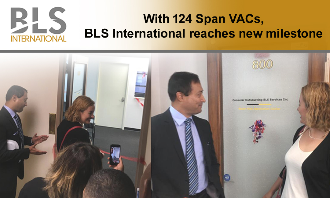 BLS International reaches milestone of 124 Visa Application Centres for Spain Globally.