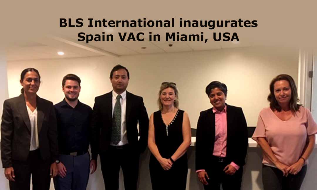 BLS International inaugurates Spain Visa Application Center in Miami, USA